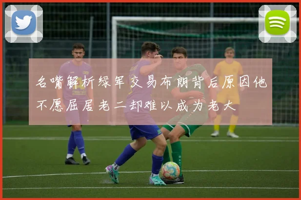 名嘴解析绿军交易布朗背后原因他不愿屈居老二却难以成为老大